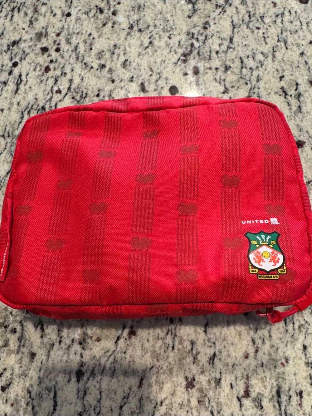 Wrexham AFC Red Toiletry Bag with Crest